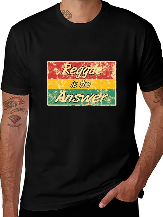 Camiseta Reggae Is The Answer - Estilo Vintage