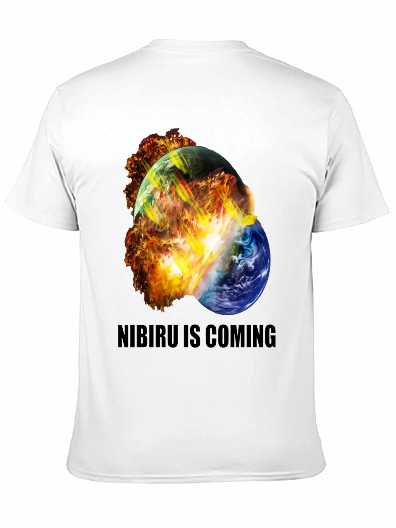 Camiseta Negra Nibiru Is Coming