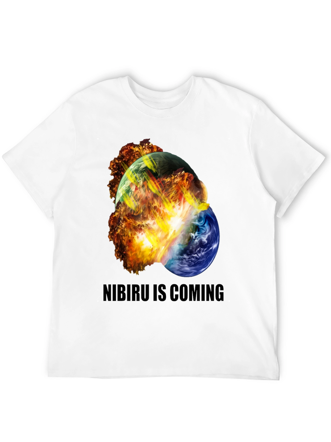 Camiseta Negra Nibiru Is Coming