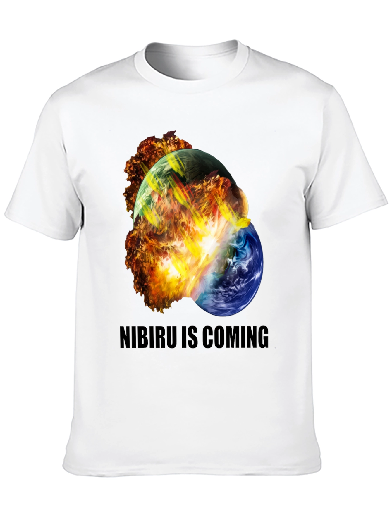 Camiseta Negra Nibiru Is Coming