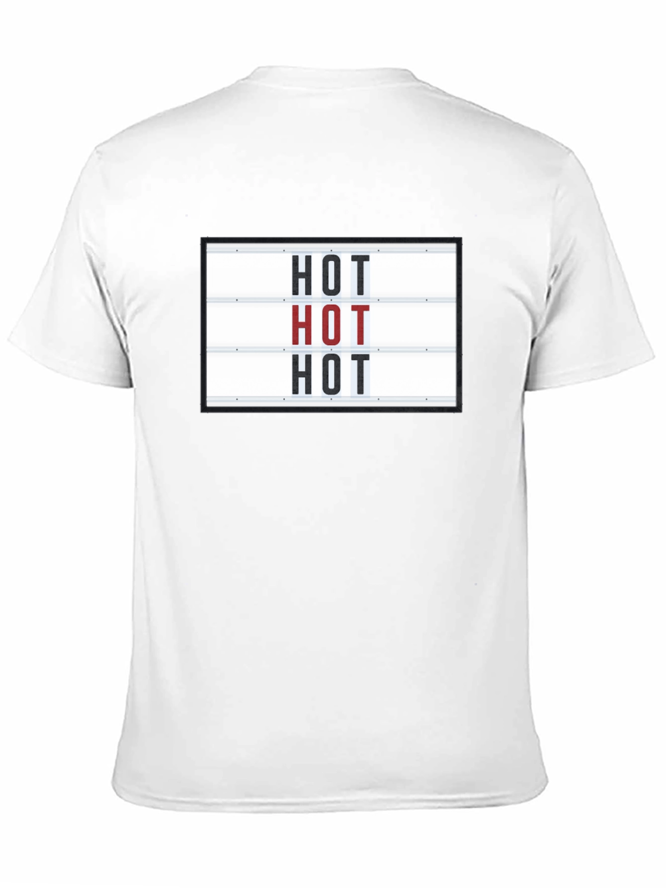 Camiseta Negra con Diseño HOT Divertida y Original