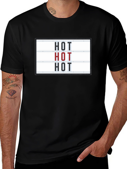 Camiseta Negra con Diseño HOT Divertida y Original