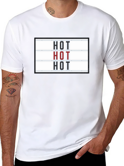 Camiseta Negra con Diseño HOT Divertida y Original