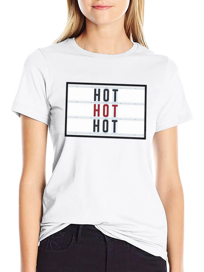 Camiseta Negra con Diseño HOT Divertida y Original