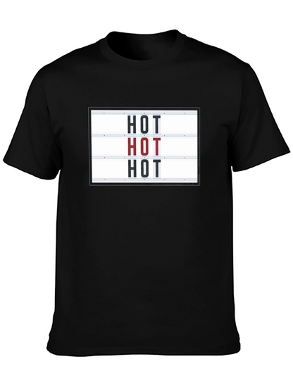 Camiseta Negra con Diseño HOT Divertida y Original