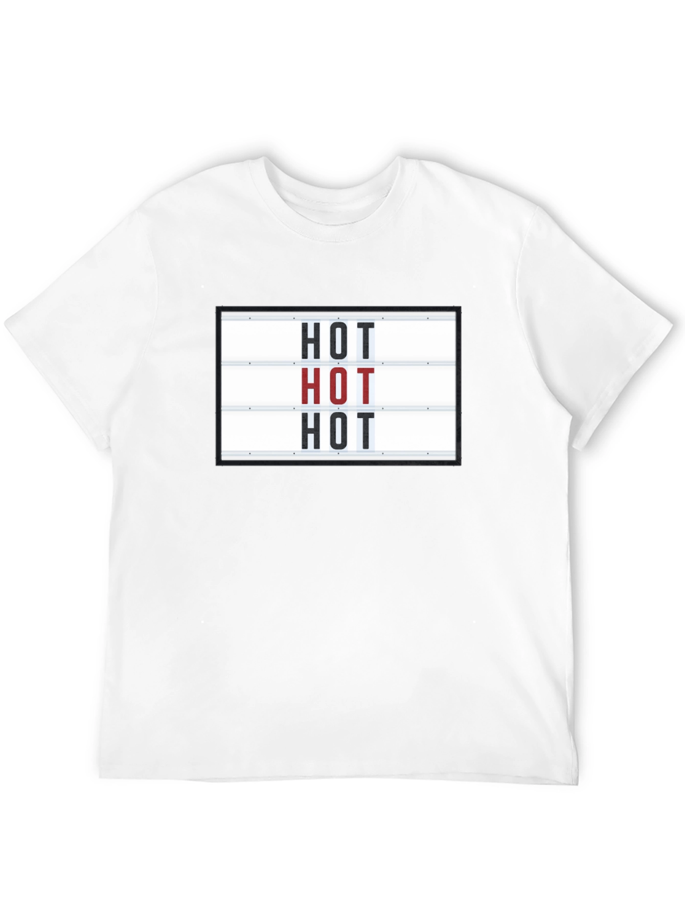Camiseta Negra con Diseño HOT Divertida y Original