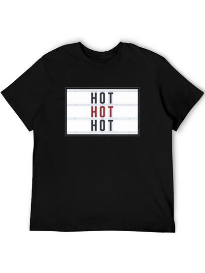 Camiseta Negra con Diseño HOT Divertida y Original