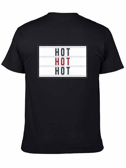 Camiseta Negra con Diseño HOT Divertida y Original