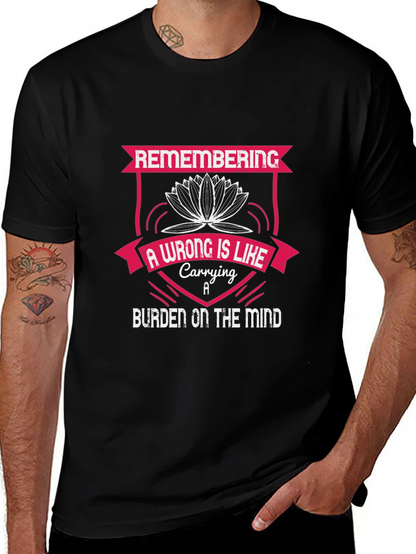 Camiseta Negra con Diseño Motivacional