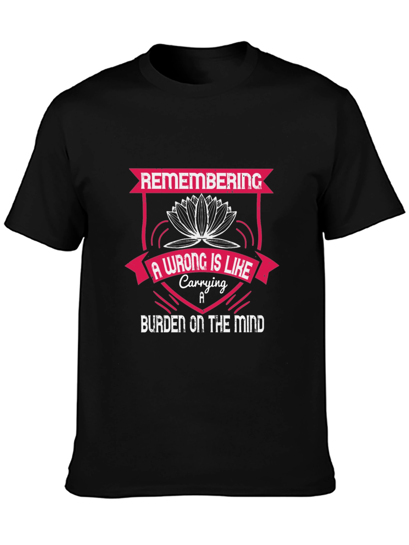 Camiseta Negra con Diseño Motivacional