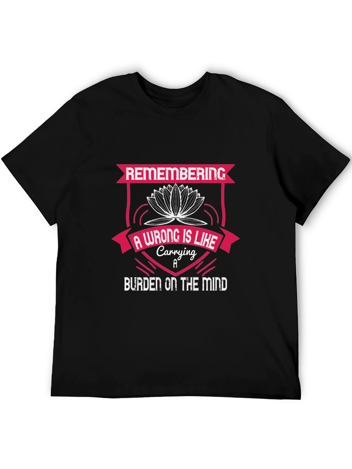 Camiseta Negra con Diseño Motivacional