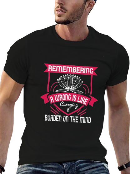 Camiseta Negra con Diseño Motivacional