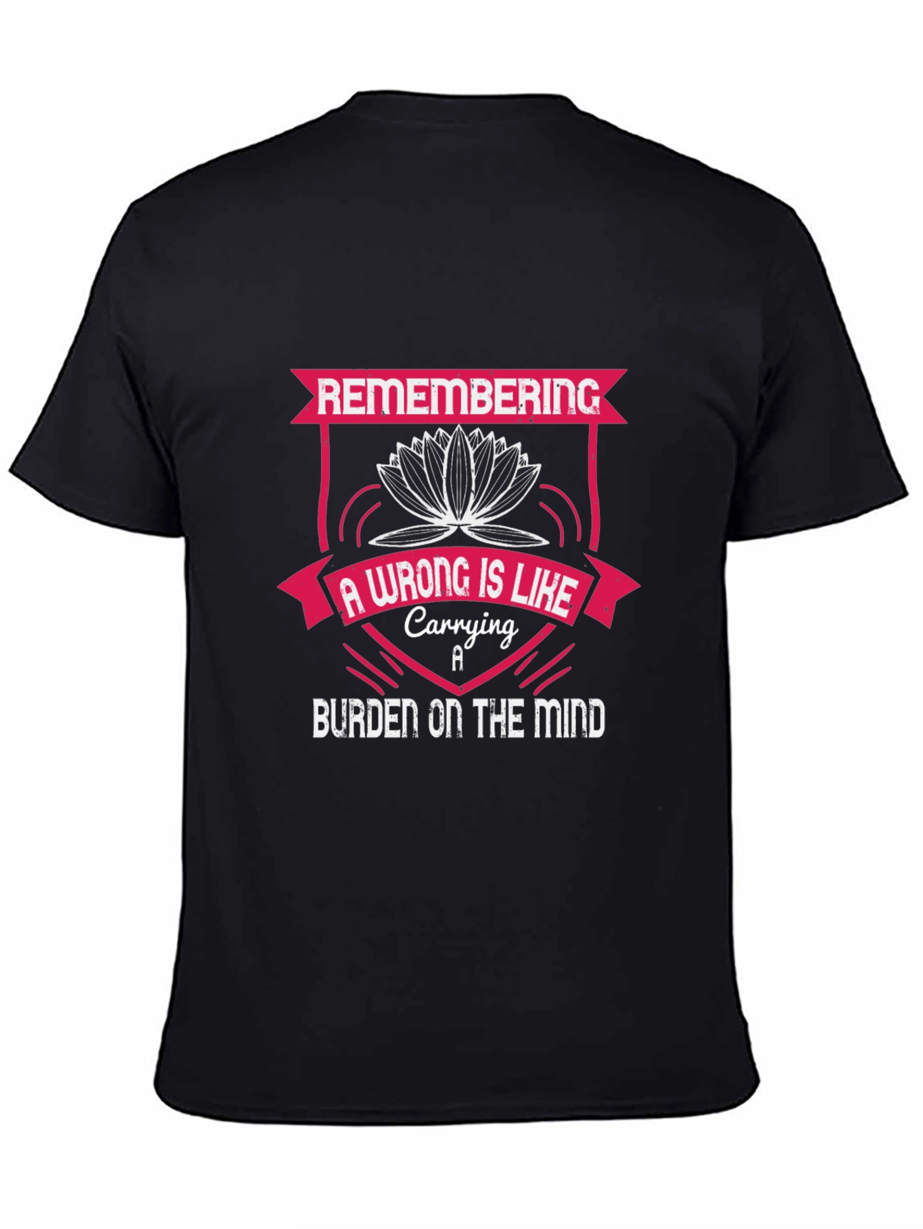 Camiseta Negra con Diseño Motivacional