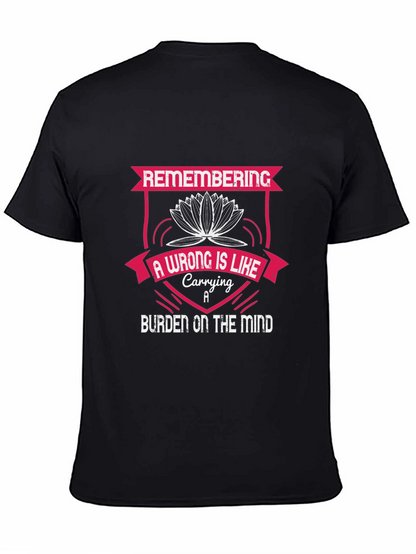 Camiseta Negra con Diseño Motivacional