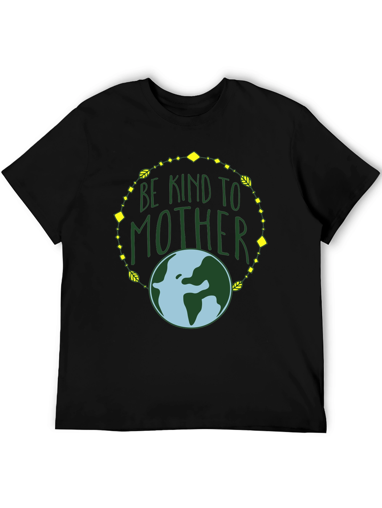 Camiseta Negra Madre Tierra: Sé Amable