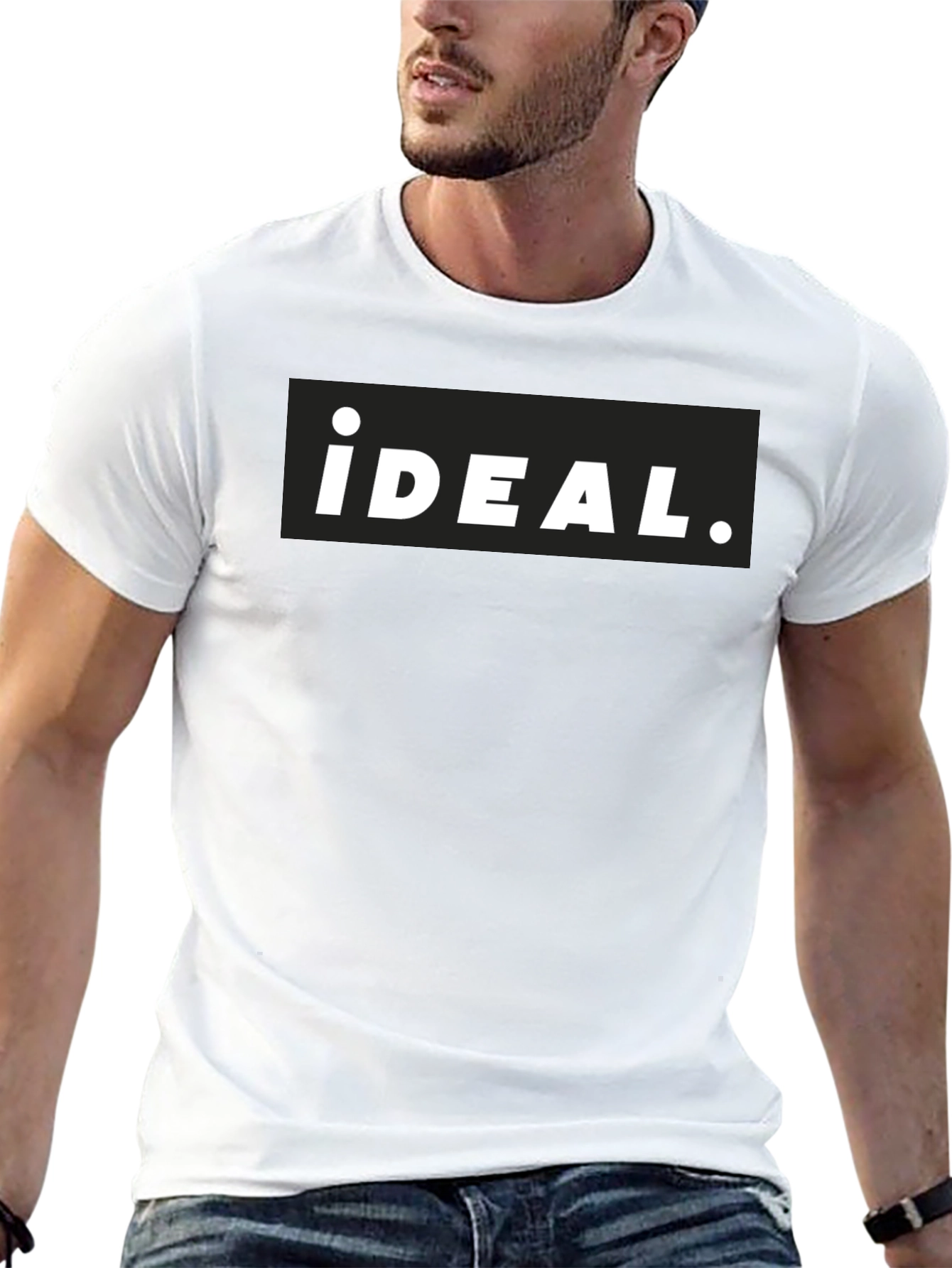Camiseta Negra Ideal para Hombre