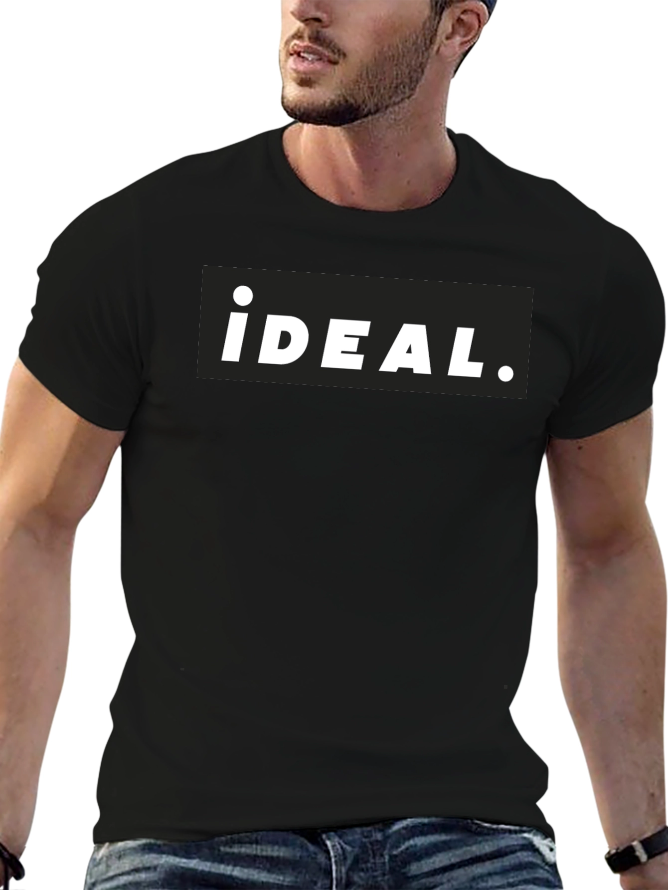 Camiseta Negra Ideal para Hombre
