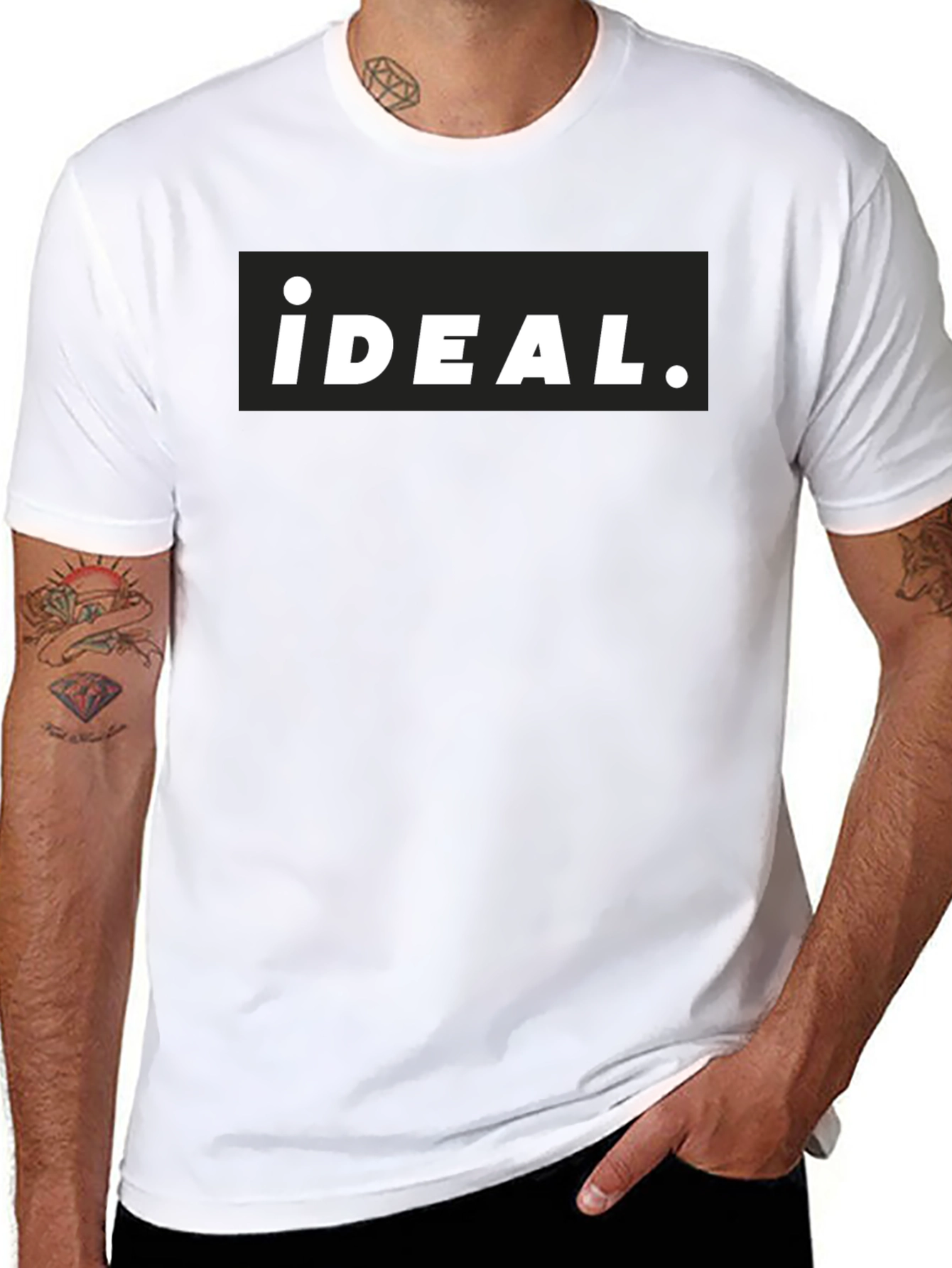Camiseta Negra Ideal para Hombre