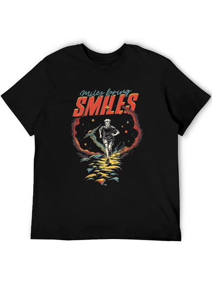 Camiseta Negra Deportiva Millas Traen Sonrisas