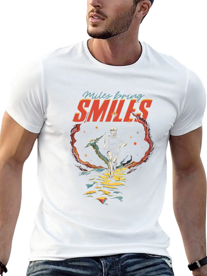 Camiseta Negra Deportiva Millas Traen Sonrisas