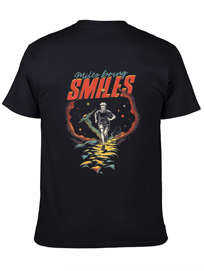 Camiseta Negra Deportiva Millas Traen Sonrisas
