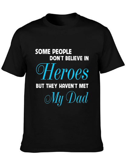 Camiseta Negra My Dad My Hero