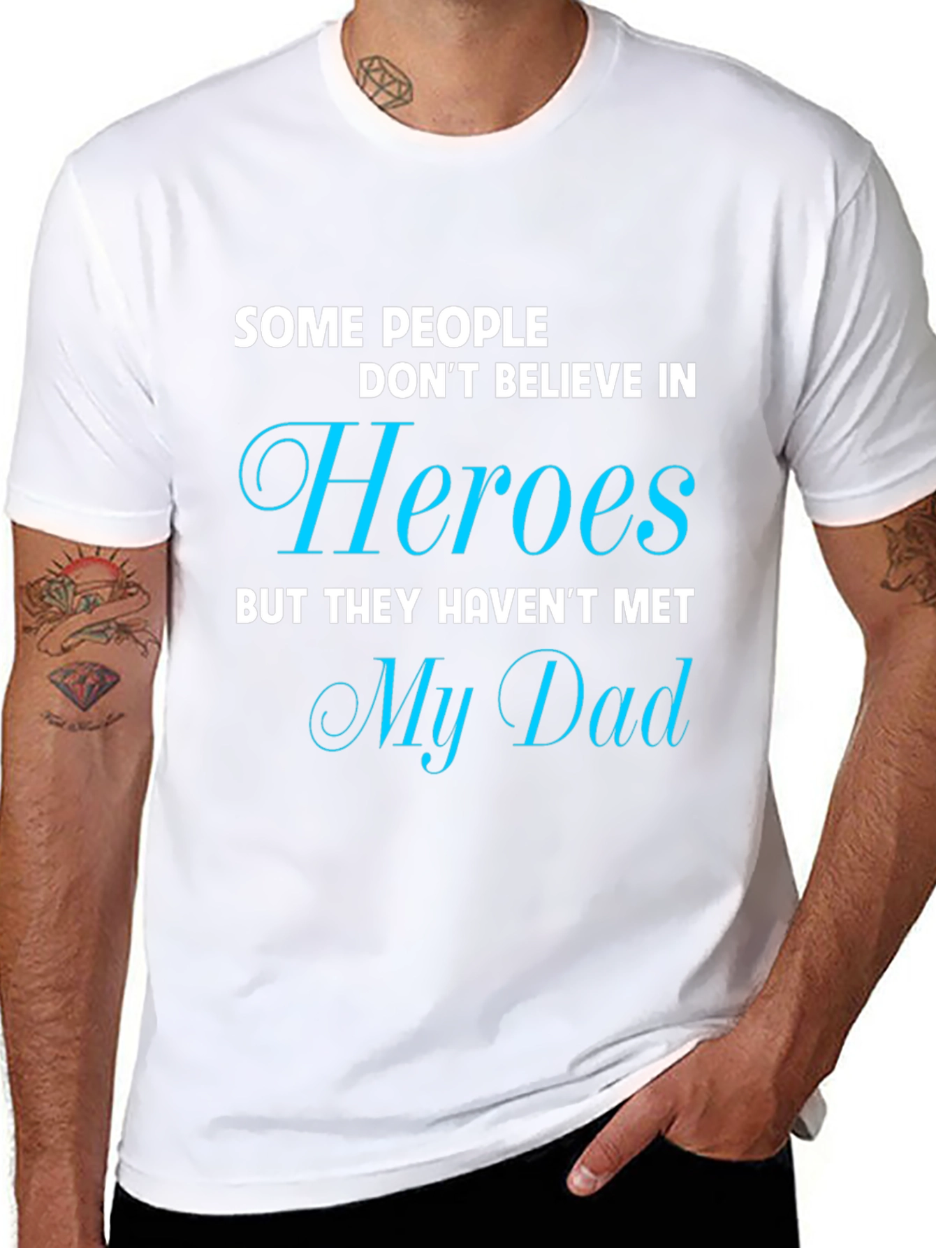 Camiseta Negra My Dad My Hero