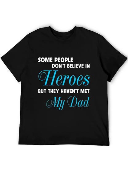 Camiseta Negra My Dad My Hero