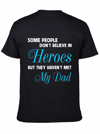 Camiseta Negra My Dad My Hero