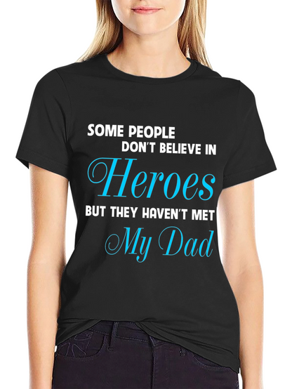 Camiseta Negra My Dad My Hero