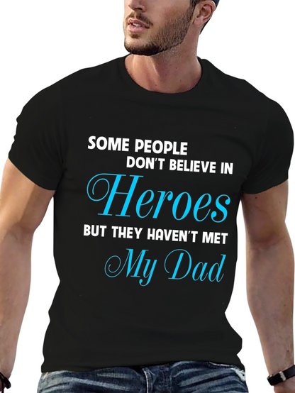 Camiseta Negra My Dad My Hero