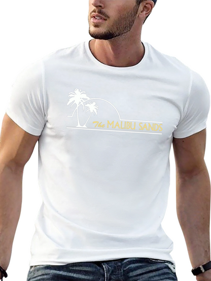 Camiseta Negra Malibu Sands - Estilo Casual Playa