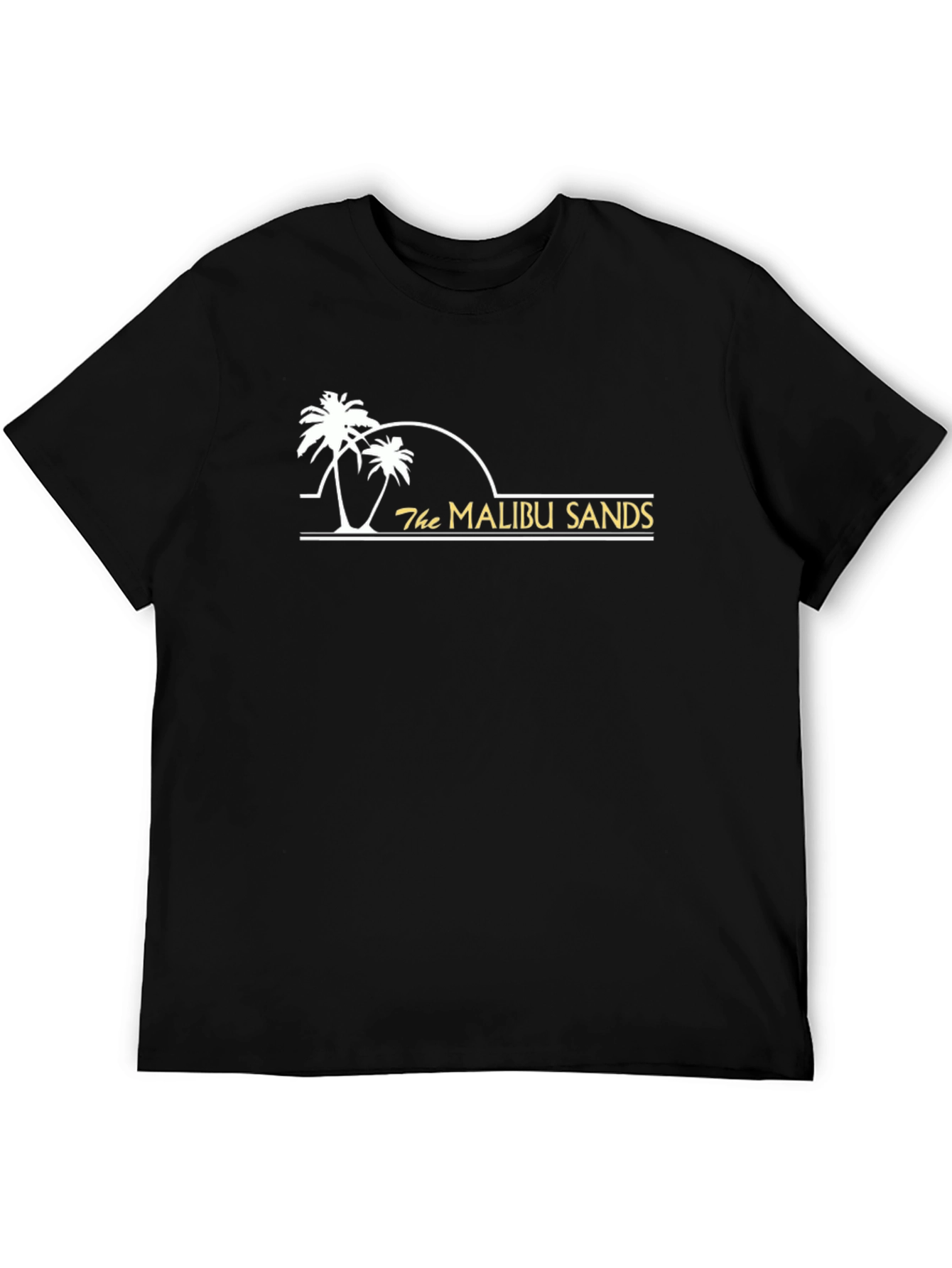 Camiseta Negra Malibu Sands - Estilo Casual Playa