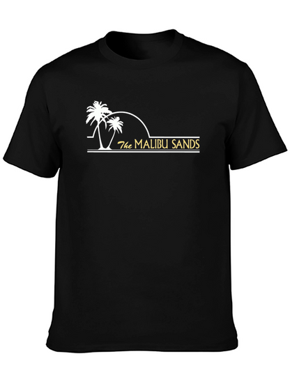 Camiseta Negra Malibu Sands - Estilo Casual Playa
