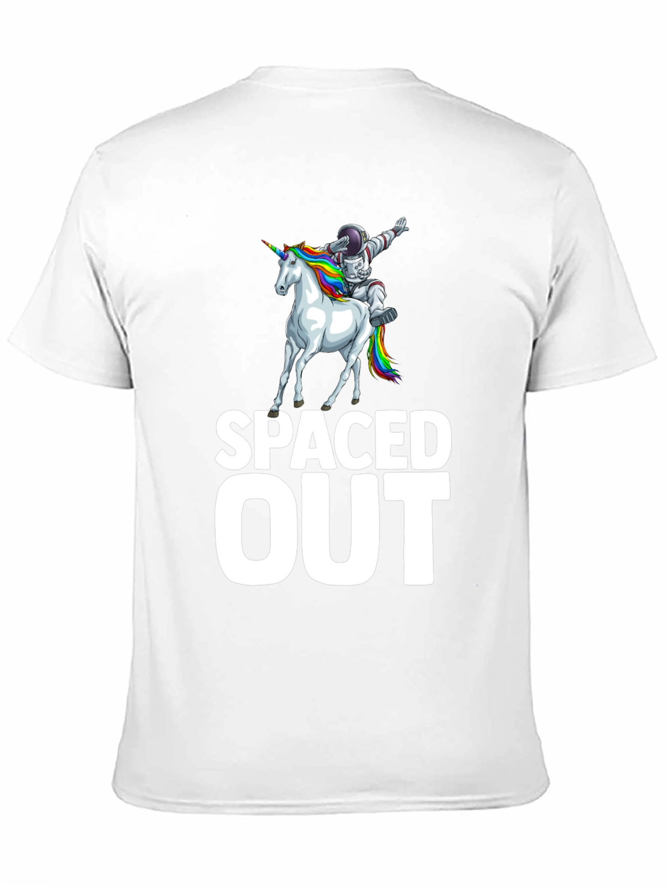 Camiseta Negra Espacial Unicornio Astronauta