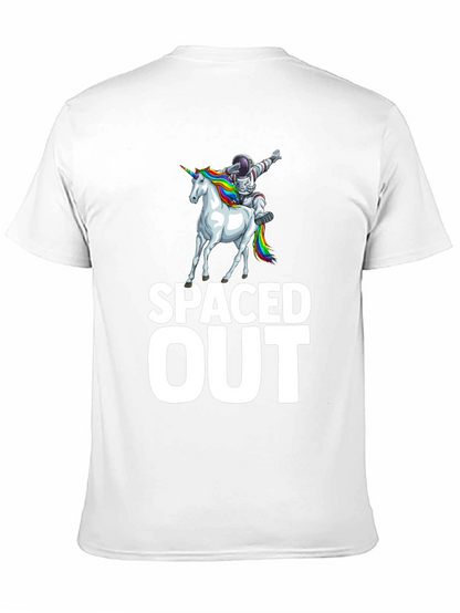 Camiseta Negra Espacial Unicornio Astronauta