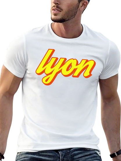 Camiseta Negra Lyon Retro