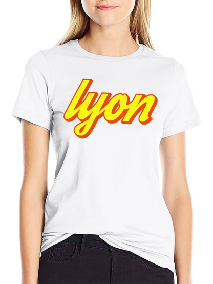 Camiseta Negra Lyon Retro