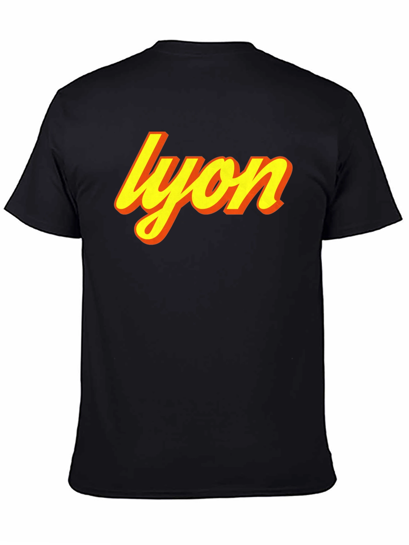 Camiseta Negra Lyon Retro