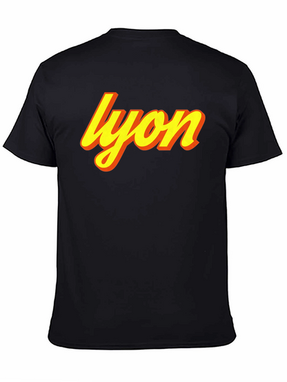 Camiseta Negra Lyon Retro