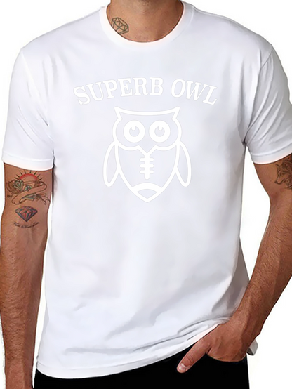 Camiseta Superb Owl Negra - Diseño Divertido