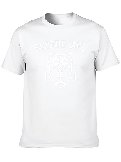 Camiseta Superb Owl Negra - Diseño Divertido