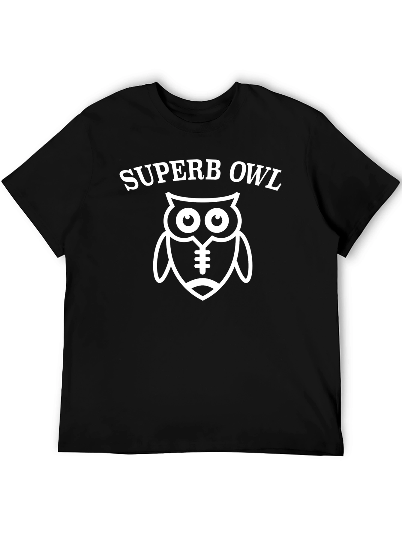 Camiseta Superb Owl Negra - Diseño Divertido