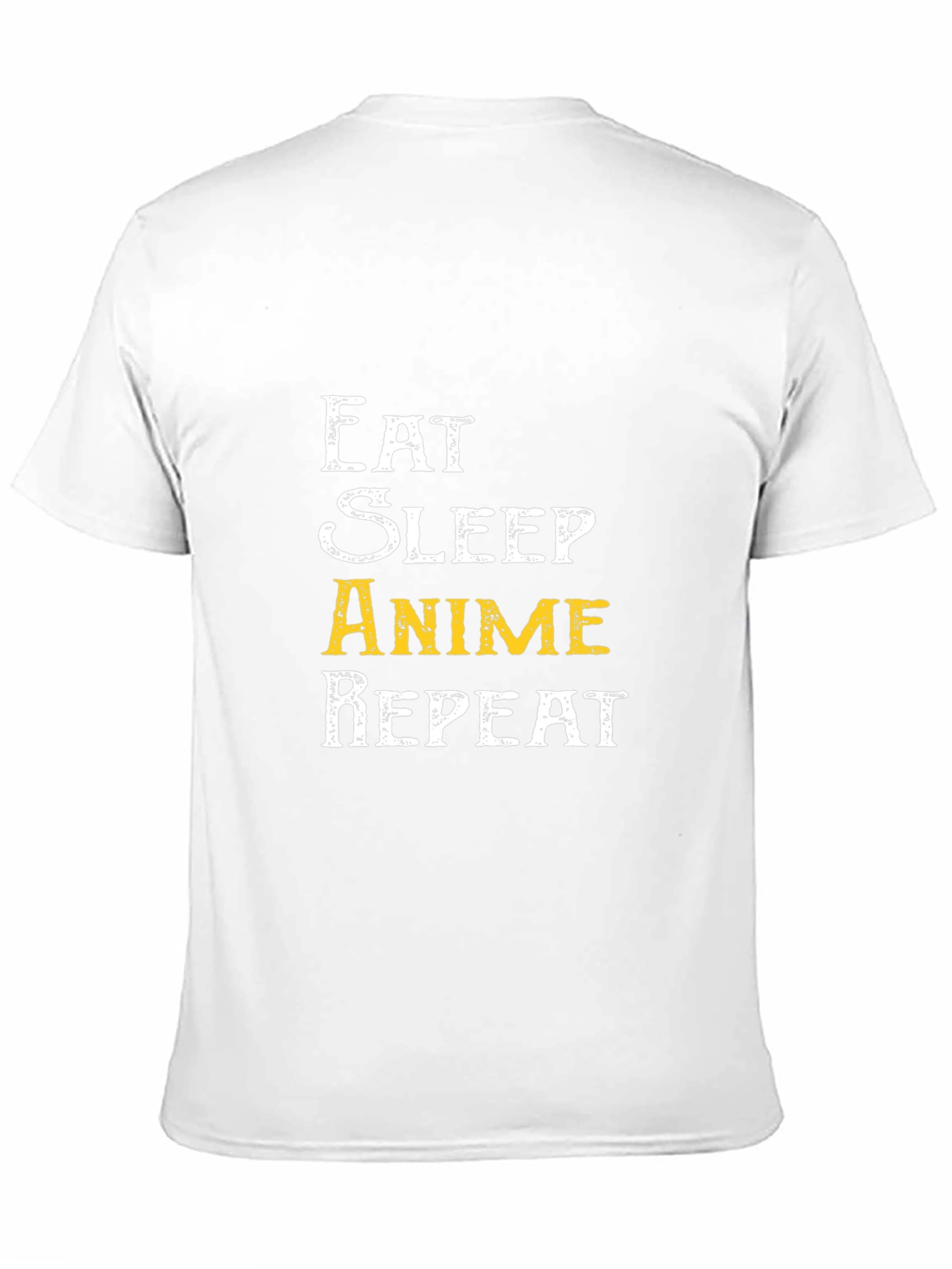Camiseta Negra Eat Sleep Anime Repeat