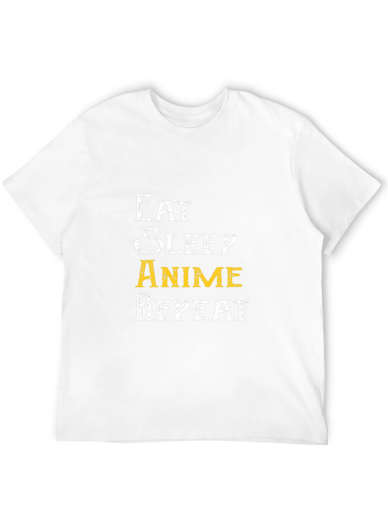 Camiseta Negra Eat Sleep Anime Repeat