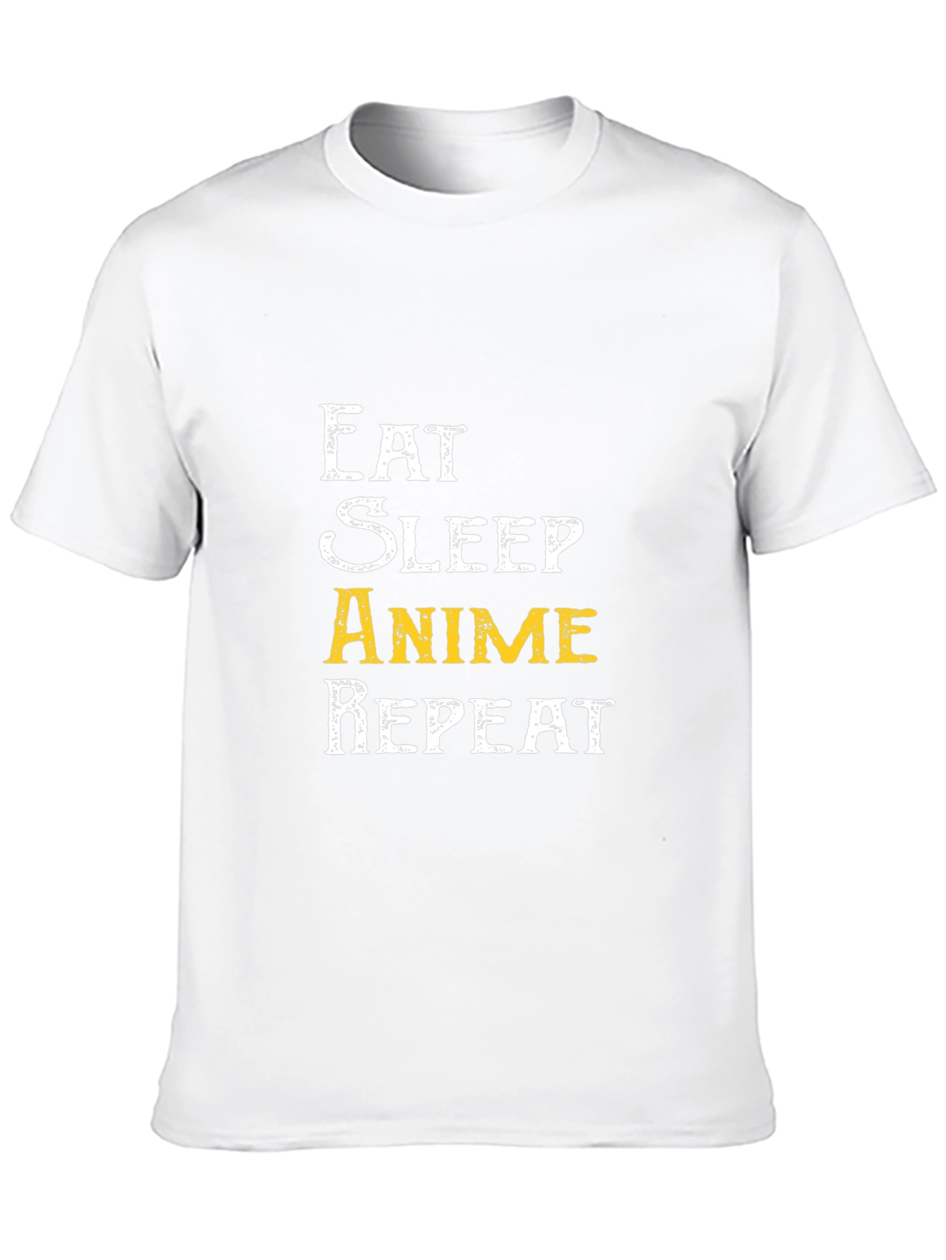 Camiseta Negra Eat Sleep Anime Repeat