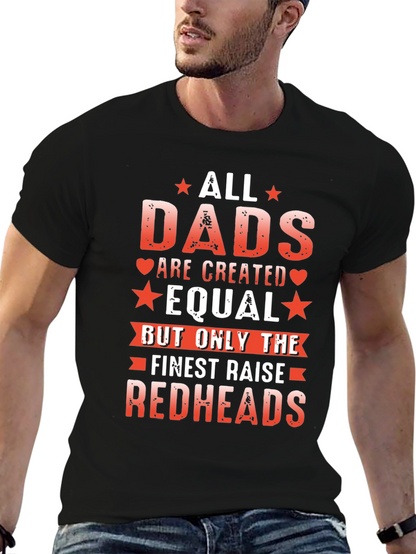 Camiseta Negra All Dads Are Created Equal