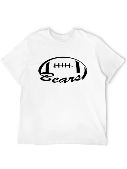 Camiseta Negra Bears Estilo Fútbol Americano