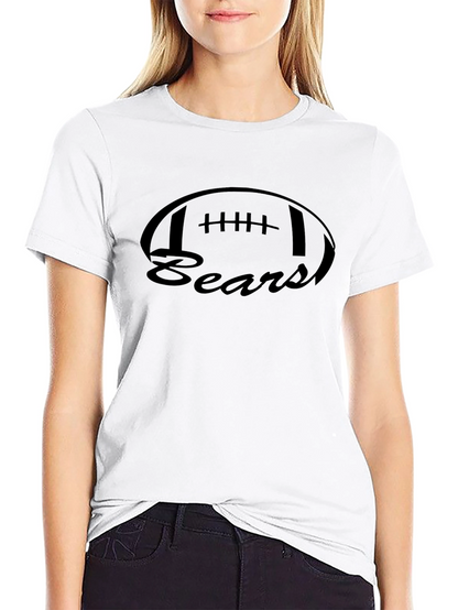Camiseta Negra Bears Estilo Fútbol Americano