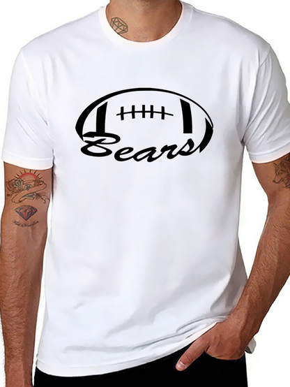 Camiseta Negra Bears Estilo Fútbol Americano